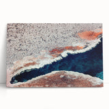 Black and white stretched canvas depicting Yellowstone scenery, ideal for kitchen wall art or bedroom ambiance.