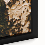 Close-up of extra large black wall art on canvas, featuring colorful, textured abstract design, ideal for living room decor.