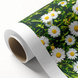 Art deco poster on rolled canvas featuring a stylized spring scene in pastel colors, ideal for nursery wall art.