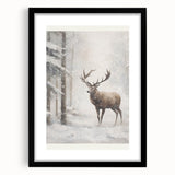 Extra large framed abstract art print with textured swirls in vibrant winter hues, ideal for living room decor.