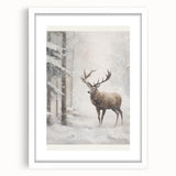 Abstract art print featuring swirling blue and white patterns on a framed canvas, suitable for bedroom or dining room decor.