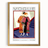 1925 Art Deco Vogue Fashion Print - Embroidered Coats Wall Art