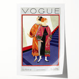 1925 Art Deco Vogue Fashion Print - Embroidered Coats Wall Art