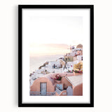 Extra large abstract art print with vibrant, colorful textures on a black framed canvas, ideal for living room decor.