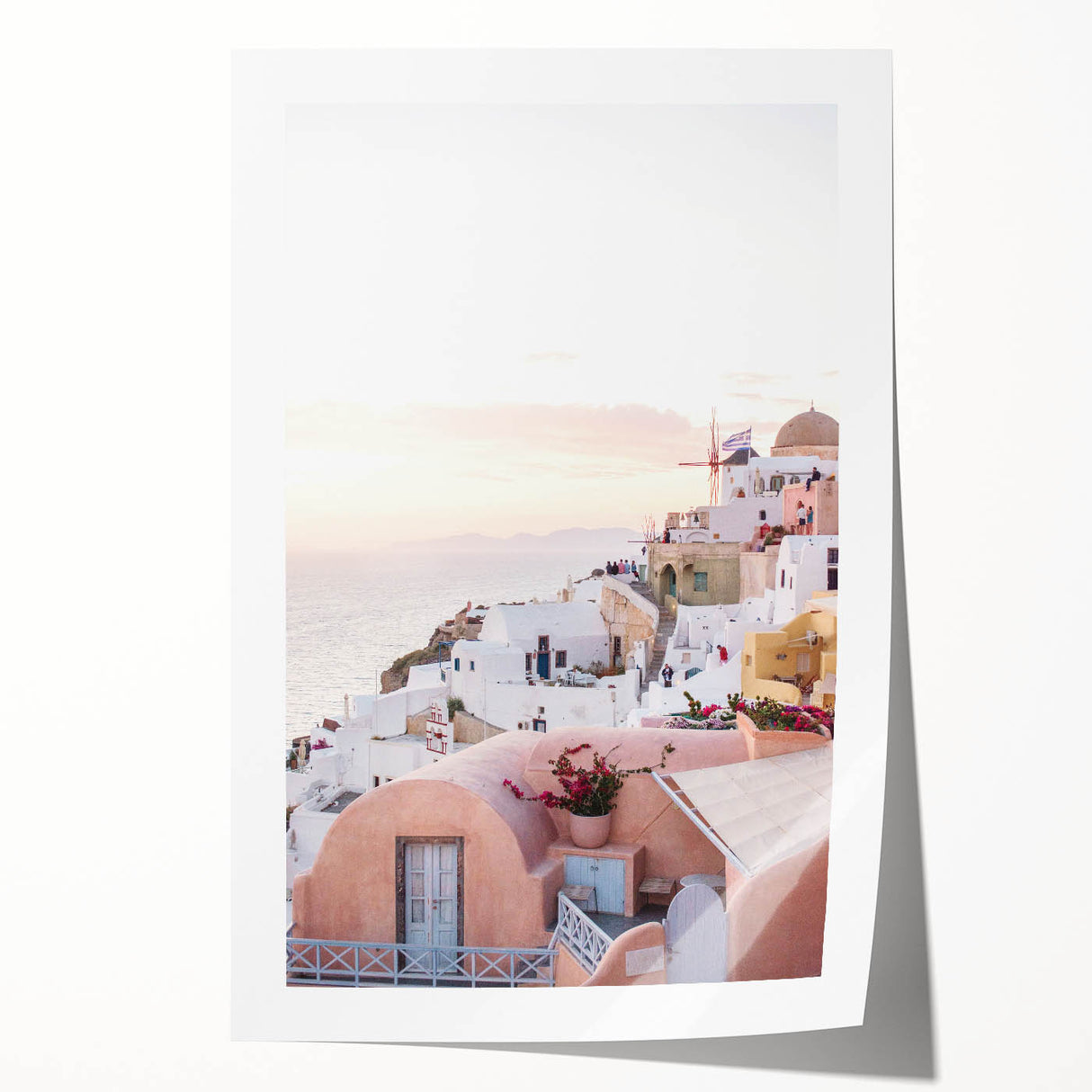 Extra large rolled canvas print featuring vibrant summer floral art, ideal for art wall dining room or bathroom decor.