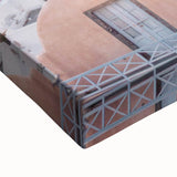 Large art of a serene landscape painting in black and white on stretched canvas, ideal for bedroom wall decor.