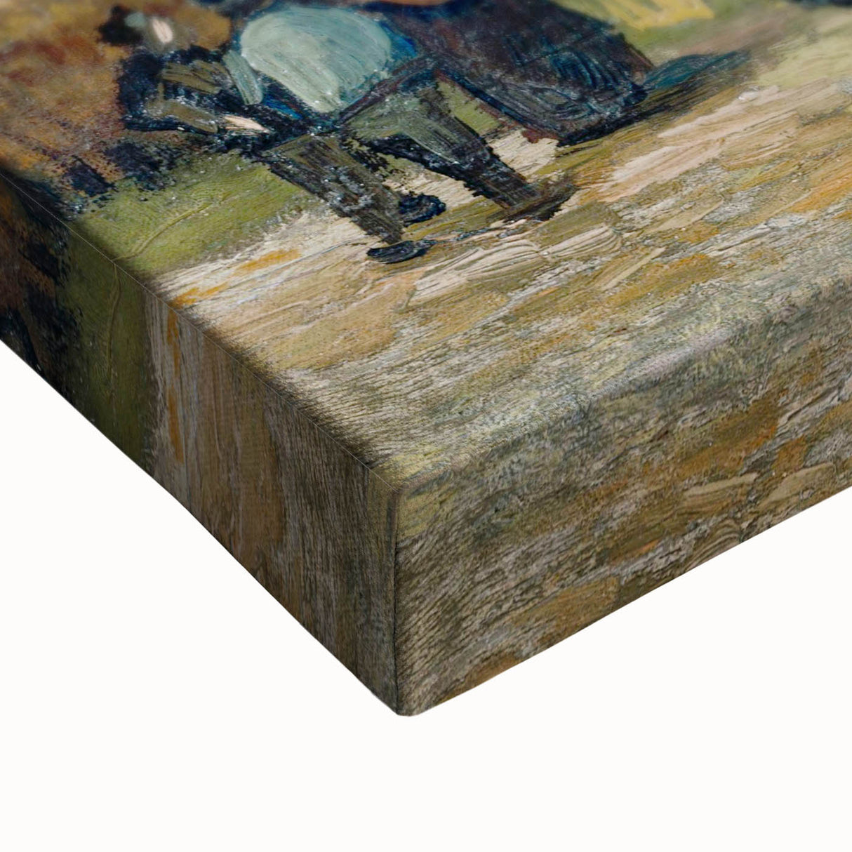 Large art canvas featuring a black and white landscape painting, ideal for bedroom wall decor.