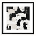 Geometric Abstract Wall Decor – Black and White Modern Canvas