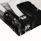 Geometric Abstract Wall Decor – Black and White Modern Canvas