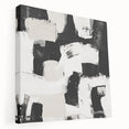 Geometric Abstract Wall Decor – Black and White Modern Canvas