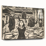 Expressionist Art: The Pretenders | Bold Edvard Munch Black Print