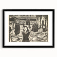 Expressionist Art: The Pretenders | Bold Edvard Munch Black Print