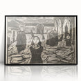Expressionist Art: The Pretenders | Bold Edvard Munch Black Print