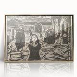Expressionist Art: The Pretenders | Bold Edvard Munch Black Print