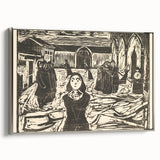 Expressionist Art: The Pretenders | Bold Edvard Munch Black Print