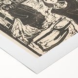 Expressionist Art: The Pretenders | Bold Edvard Munch Black Print