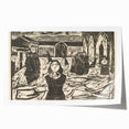 Expressionist Art: The Pretenders | Bold Edvard Munch Black Print