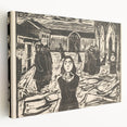 Expressionist Art: The Pretenders | Bold Edvard Munch Black Print