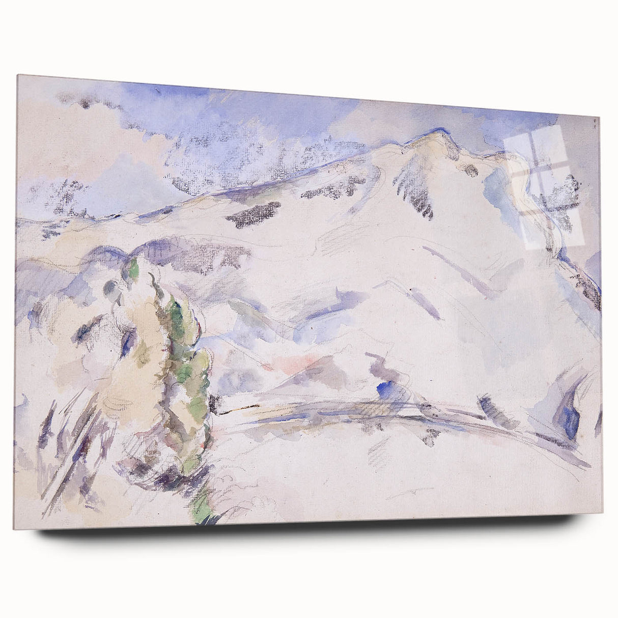 Impressionist Sketch of Mont Sainte-Victoire by Paul Cézanne