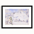 Impressionist Sketch of Mont Sainte-Victoire by Paul Cézanne