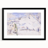 Impressionist Sketch of Mont Sainte-Victoire by Paul Cézanne