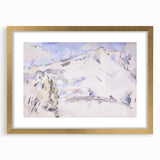 Impressionist Sketch of Mont Sainte-Victoire by Paul Cézanne
