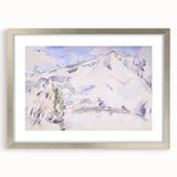 Impressionist Sketch of Mont Sainte-Victoire by Paul Cézanne