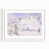 Impressionist Sketch of Mont Sainte-Victoire by Paul Cézanne