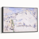 Impressionist Sketch of Mont Sainte-Victoire by Paul Cézanne