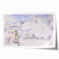 Impressionist Sketch of Mont Sainte-Victoire by Paul Cézanne