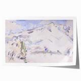 Impressionist Sketch of Mont Sainte-Victoire by Paul Cézanne