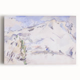 Impressionist Sketch of Mont Sainte-Victoire by Paul Cézanne