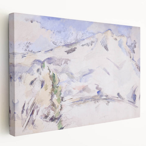 Impressionist Sketch of Mont Sainte-Victoire by Paul Cézanne