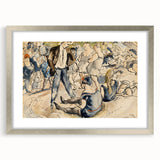 Vibrant Beach Scene Modern Art - Coney Island Inspired Wall Decor