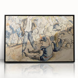 Vibrant Beach Scene Modern Art - Coney Island Inspired Wall Decor