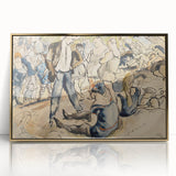 Vibrant Beach Scene Modern Art - Coney Island Inspired Wall Decor