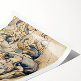 Vibrant Beach Scene Modern Art - Coney Island Inspired Wall Decor