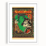 Pearl Jam Concert Poster - Retro Rock Art with Bold Illustrations