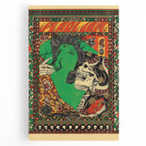 Pearl Jam Concert Poster - Retro Rock Art with Bold Illustrations