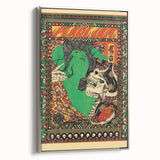 Pearl Jam Concert Poster - Retro Rock Art with Bold Illustrations