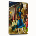 Realistic Wall Art: Abstract Urban Woman Scene Realism Canvas Print