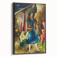 Realistic Wall Art: Abstract Urban Woman Scene Realism Canvas Print