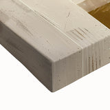 Custom Dining Room Wall Decor – Gold & Beige Arch Abstract