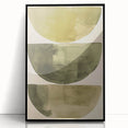Framed abstract minimalist wall art featuring a sleek black design in an elegant acrylic frame, perfect for modern home decor and art enthusiasts.