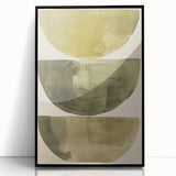 Framed abstract minimalist wall art featuring a sleek black design in an elegant acrylic frame, perfect for modern home decor and art enthusiasts.