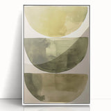 Framed abstract minimalist wall art featuring a soft color palette of whites and light grays, showcasing an elegant design perfect for modern home decor. Ideal for enhancing living spaces with a touch of sophistication and creativity.