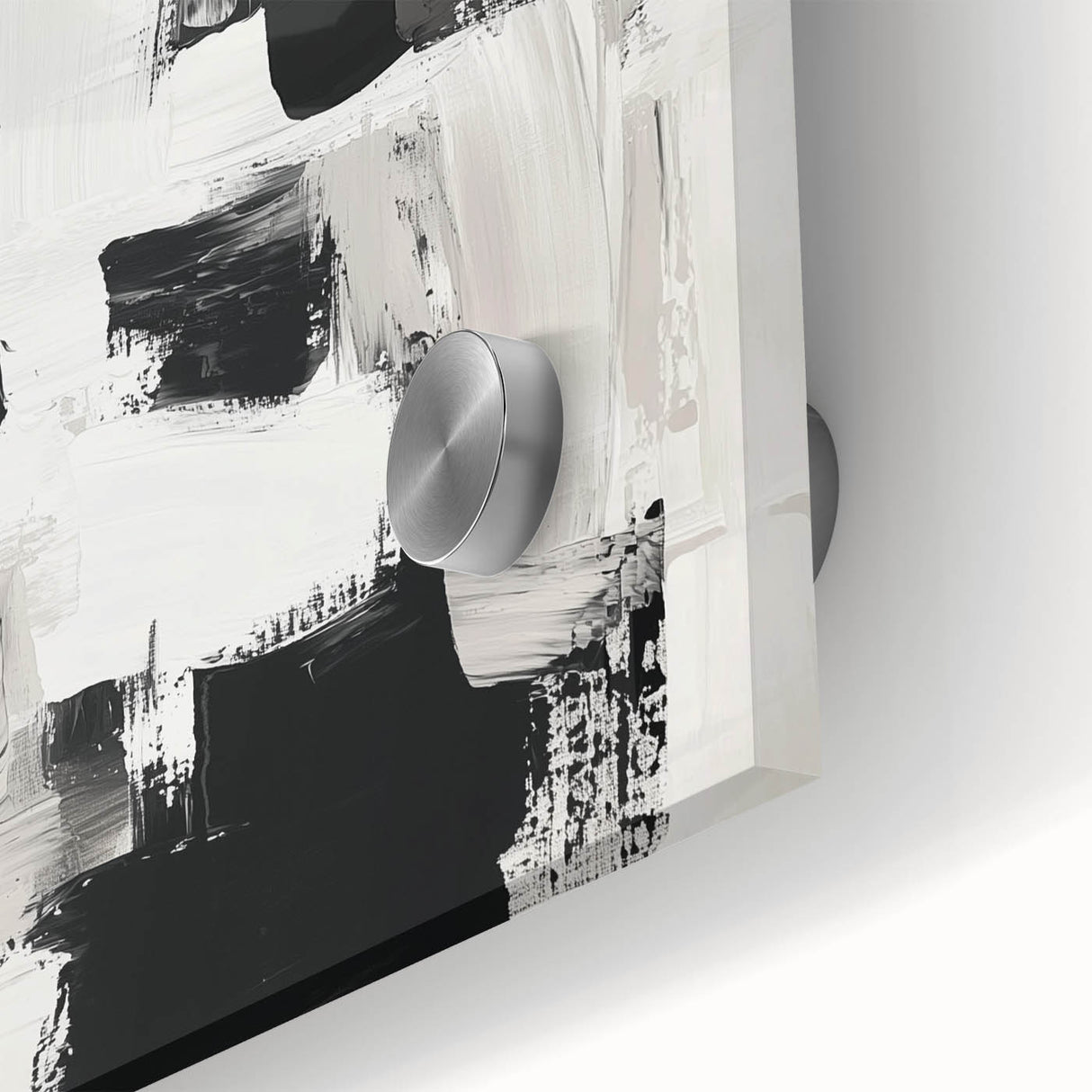 Minimalist Abstract Wall Art – Black, White & Beige Modern Canvas