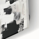 Minimalist Abstract Wall Art – Black, White & Beige Modern Canvas