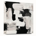 Minimalist Abstract Wall Art – Black, White & Beige Modern Canvas