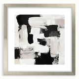 Minimalist Abstract Wall Art – Black, White & Beige Modern Canvas